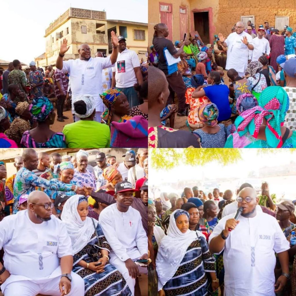 Massive Crowd As Hon Oyedokun Embarks on Ward To Ward Campaign in Ogbomoso South