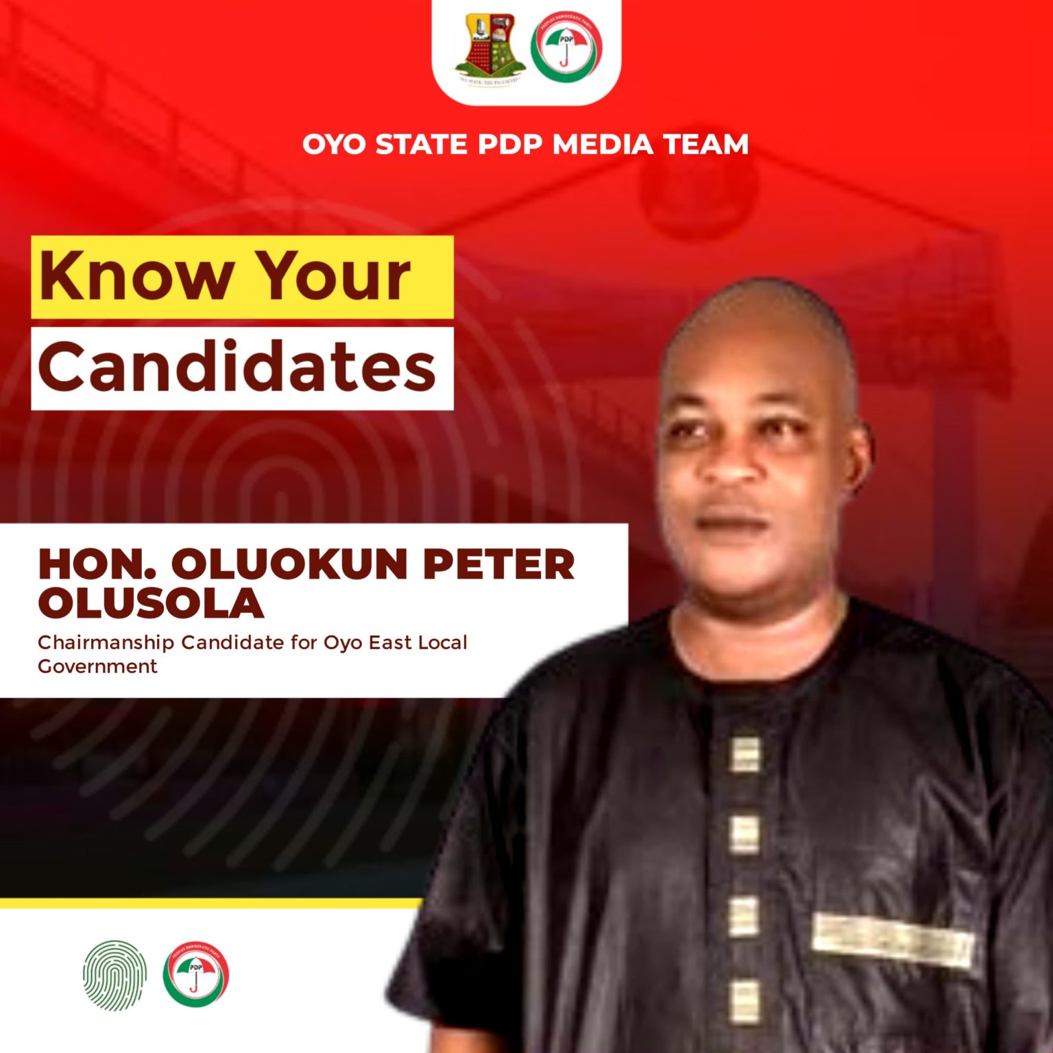 Hon Peter Olusola Oluokun: Oyo PDP Media Team Presents Oyo East LG Chairmanship Candidate (Profile)