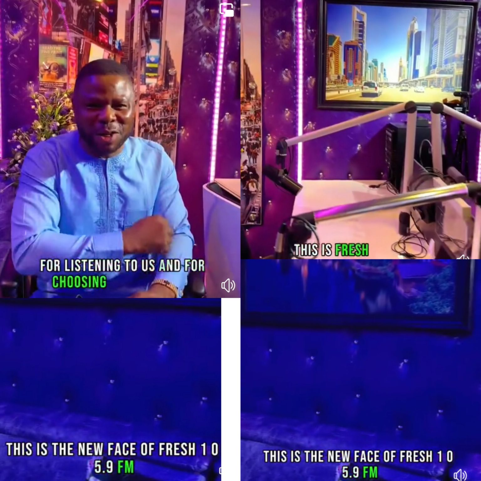 Again, Ayefele Blazed The Trail As FRESH FM Unveils World Class Studio