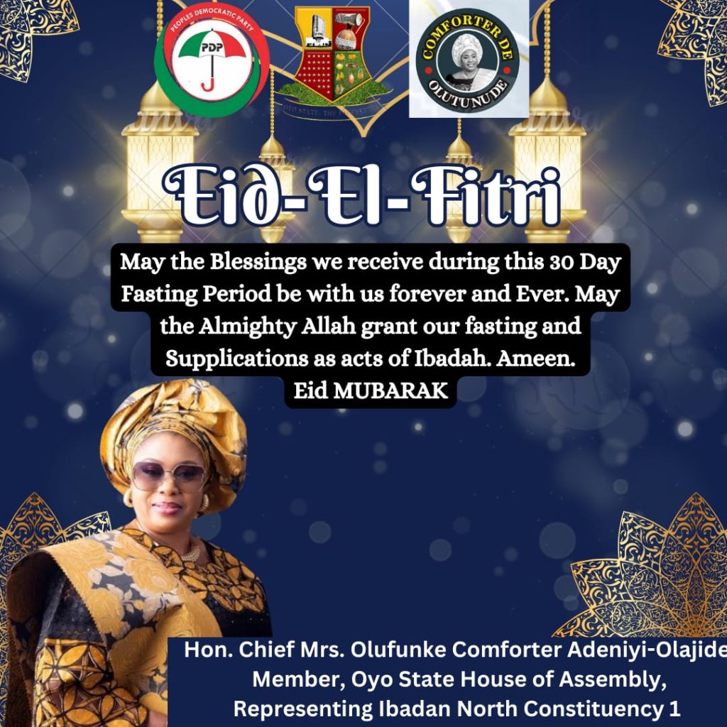 Hon Comforter Felicitates Muslims on Eid-el-Fitr