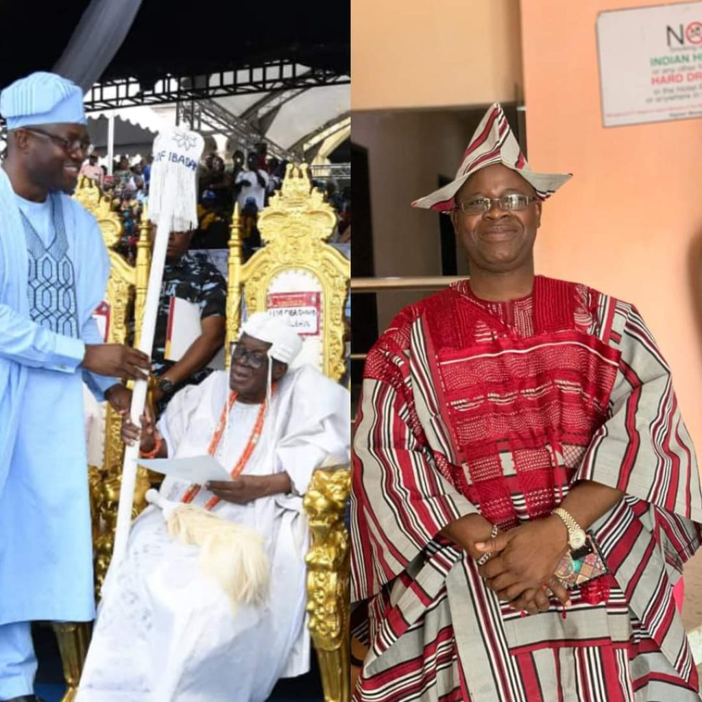 Jubril Dotun Sanusi Congratulates Olubadan of Ibadanland, Oba Owolabi Olakulehin on Coronation