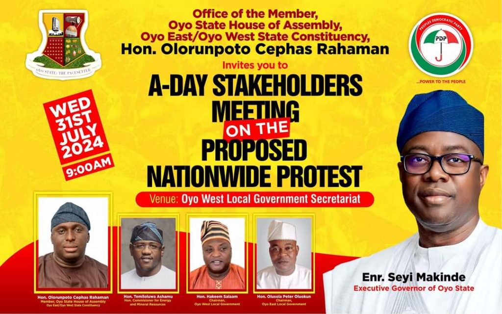 Oyo East/Oyo West Youth Stakeholders to Hold Crucial Engagement Meeting on National Issues
