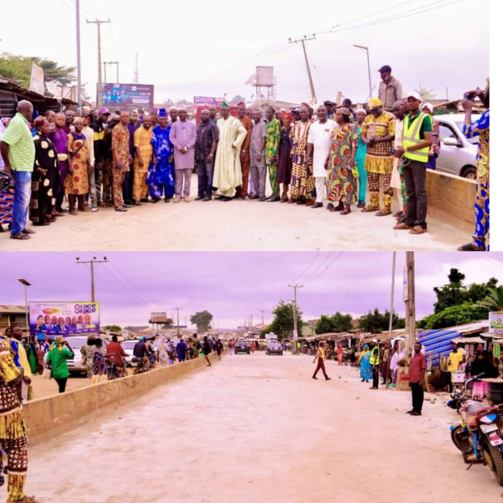 Ona Ara LG Boss Hails Makinde, Commissions Road Project Financed By Jubril Dotun Sanusi
