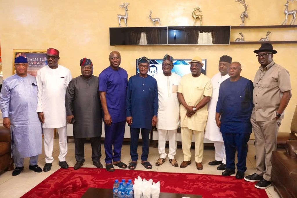 Updated: Wike, Ortom, Ikpeazu, Bode George, Others Visit Makinde in Ibadan