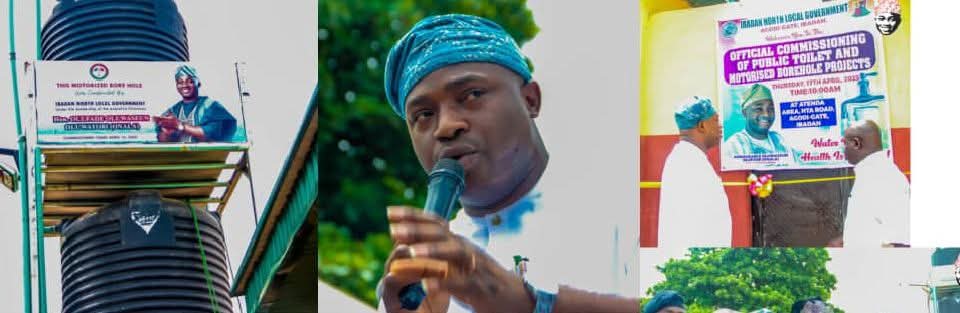 Ibadan North LG Chairman, Olufade Commissions Another Motorized Borehole, Others in Ward 4