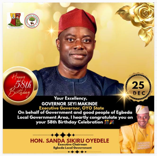 Hon Sanda Celebrates Makinde on 58th Birthday