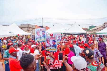Lagelu Erupts in Support as Ramata Agberemi RAD Declares Oyo Assembly Bid