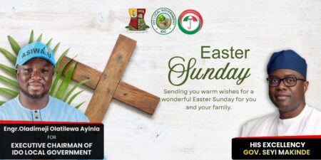 Asiwaju Oladimeji Olatilewa Sends Easter Message to Ido Residents