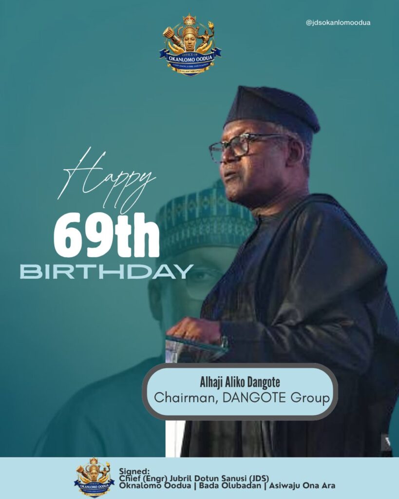 Jubril Dotun Sanusi Celebrates Aliko Dangote on His Birthday