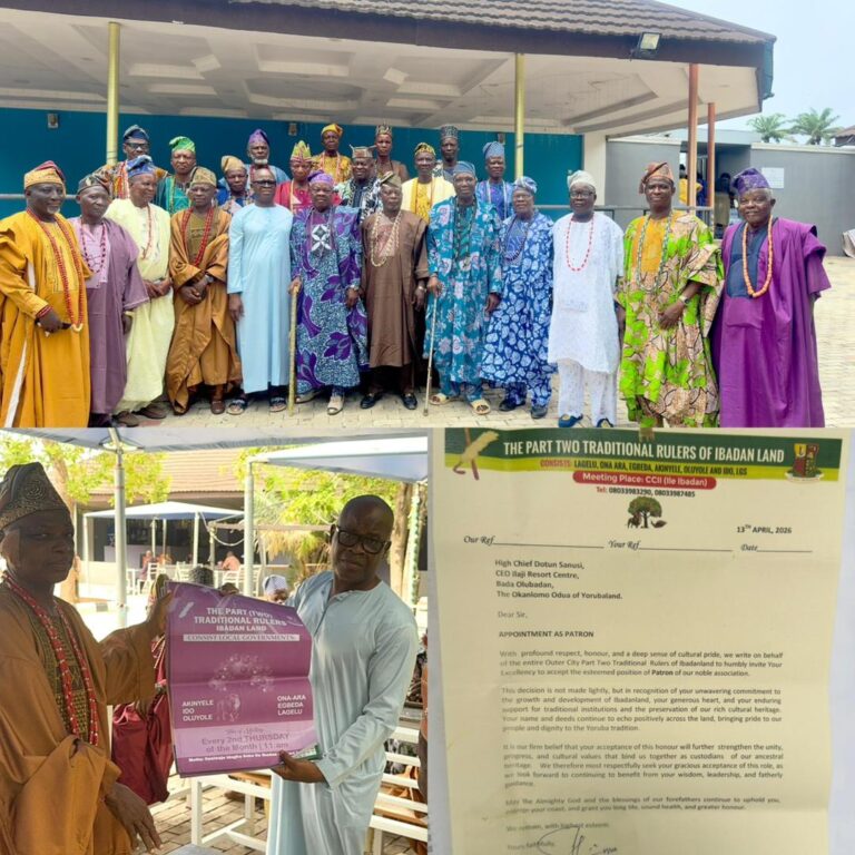 Okanlomo Oodua, Sanusi Appointed Patron of Part Two Traditional Rulers of Ibadanland