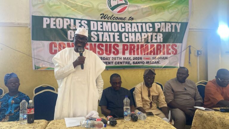 Oyo 2027: PDP Affirms Arapaja as Consensus Gov Candidate, Rallies Party Ahead of Polls
