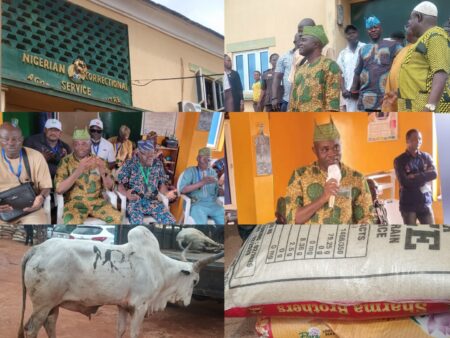 Eid-el-kabir: Oyo PM Boss, Tommy Distributes Food Items to Inmates