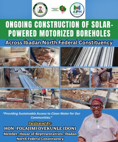 Hon Oyekunle embarks on Implementation of solar-powered water projects across communities