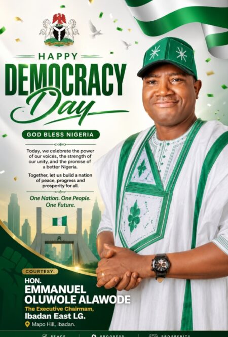 DEMOCRACY DAY: ALAWODE CALLS FOR UNITY, PATRIOTISM AND SUSTAINED SUPPORT FOR DEMOCRATIC GOVERNANCE