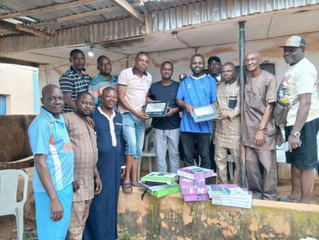 APM Reps, Assembly Candidates Donate Solar Lights to Community in Akinyele