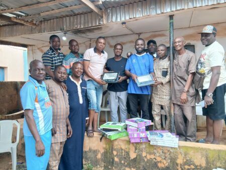 APM Reps, Assembly Candidates Donate Solar Lights to Community in Akinyele