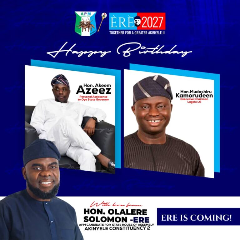Ere Congratulates Azeez, Mudashiru
