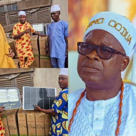 2027: Jubril Dotun Sanusi Urges APC Unity, Delivers 100 Solar-Powered Streetlights to IBSE Chapter