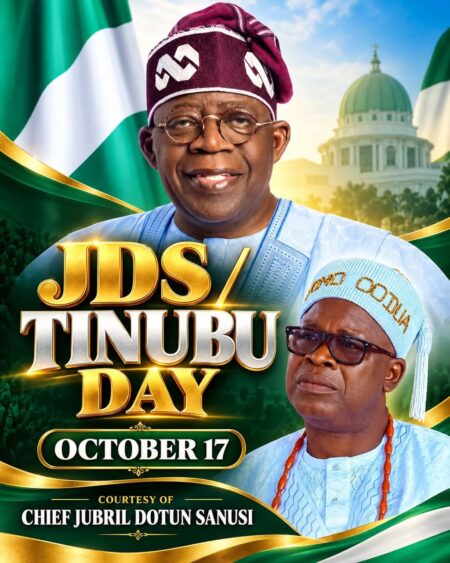 2027: JDS Targets Over 1 Million Organic Voters for APC, Declares October 17 Tinubu Day
