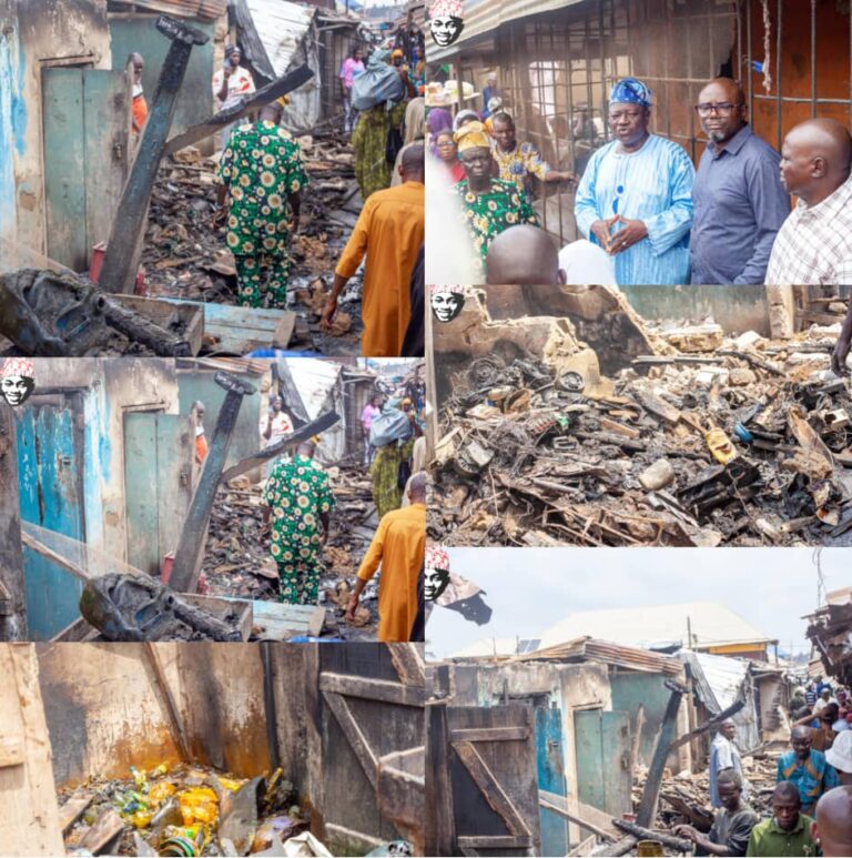 Bodija Market Inferno: Olufade Visits Scene, Assures Victims of LG Intervention