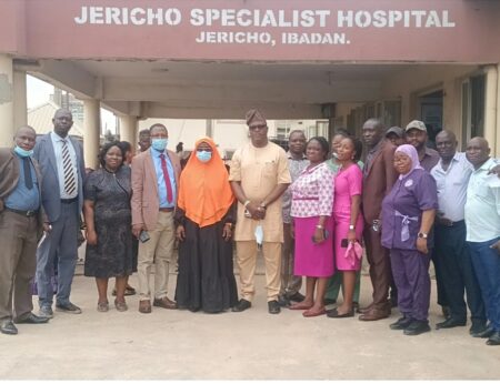 OYSHMB Chairman Bankole Inspects Jericho Specialist Hospital, Pledges Improved Healthcare Services